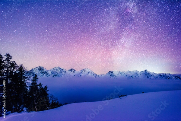 Obraz 厳冬期の北アルプス