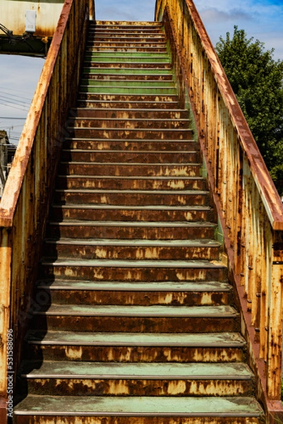 Obraz 交差点に架かる歩道橋