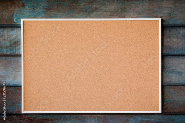 Fototapeta abstract blank cord board for paper note pin. picture for add text message or design website. sticker note