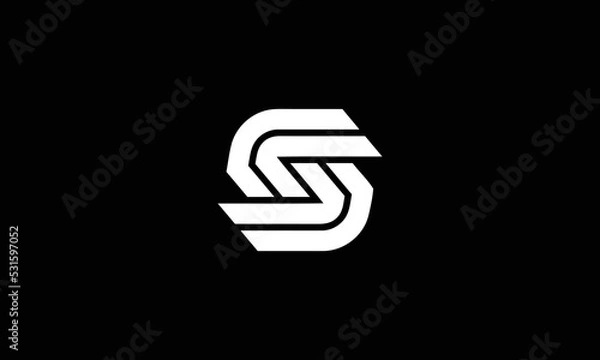 Fototapeta ss s initial logo design vector graphic idea creative