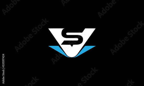 Fototapeta VS Letter Initial Icon Logo Design Vector Illustration