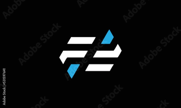 Fototapeta FF EE initials monogram letter logo design