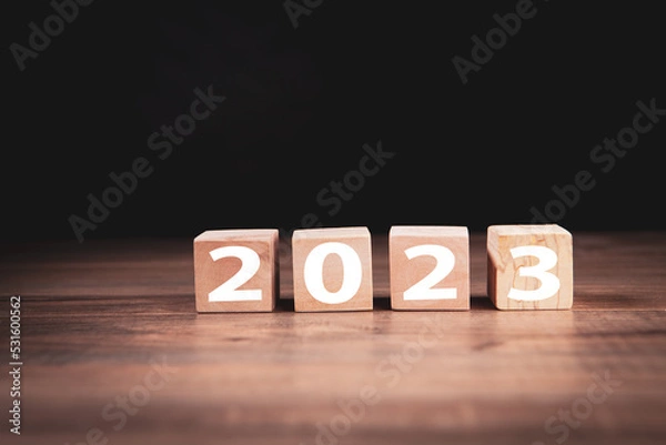Fototapeta new year new goals and success in 2023