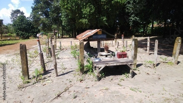 Fototapeta タイ国境とポルポト（サロットサル）の墓