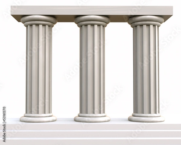 Obraz 3D ancient column group