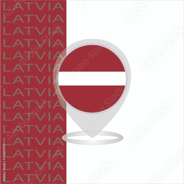 Obraz Latvia flag