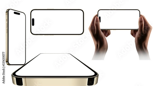 Fototapeta Iphone 14 pro empty background PNG