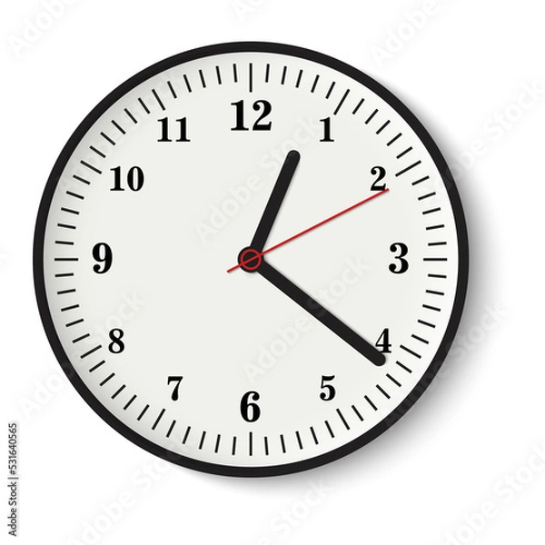 Obraz Circle time clock png file for decorate