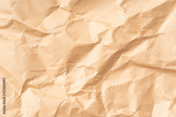 Obraz 皺のあるクラフト紙の背景素材