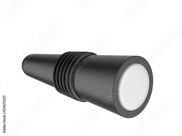 Fototapeta Wine and Beverage Bottle Reusable Silicone Cap Stopper Mock Up. 3d Render Illustration.