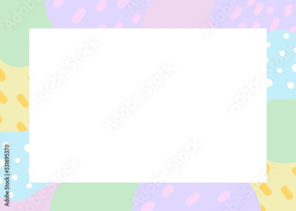 Fototapeta 手書き　フレーム　イラスト