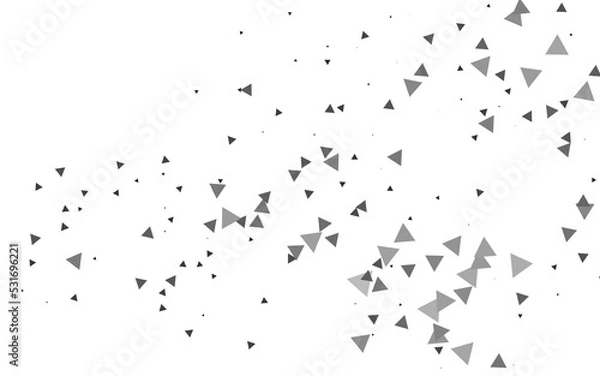 Obraz Light Silver, Gray vector template with crystals, triangles.