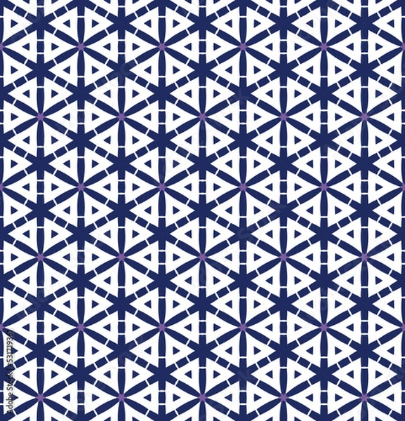 Fototapeta Geometric pattern. Seamless vector background. Ethnic graphic design.