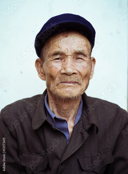 Obraz chinese old man portrait