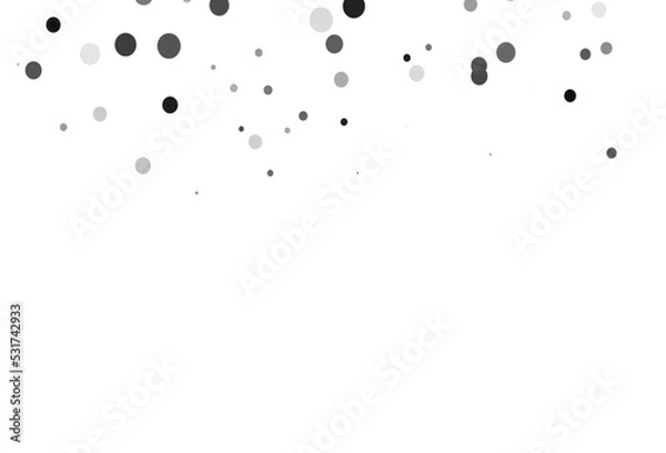 Fototapeta Light Silver, Gray vector template with circles.