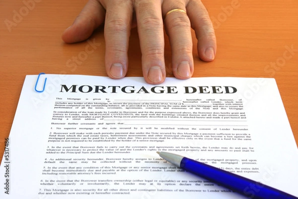 Obraz Mortgage Deed