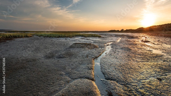 Obraz Evening Sunset View down the Beaulieu River in the New Forest Uk