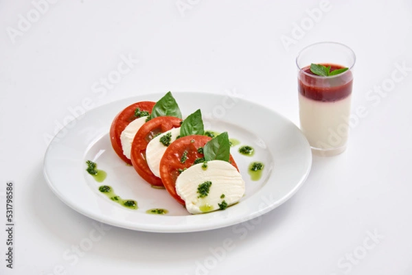 Obraz salad with tomatoes and cheese