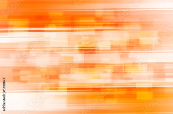 Obraz abstract orange tech lines background