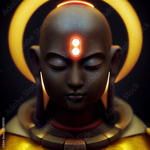 Obraz alien cyborg alien monk