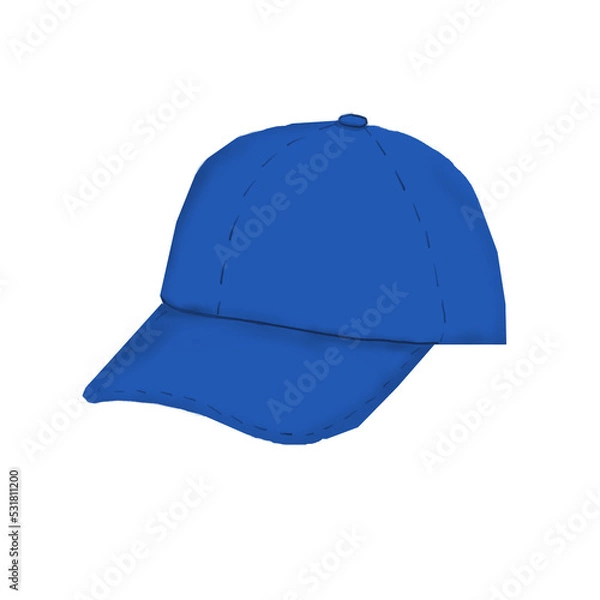 Obraz Gorra azul dibujo