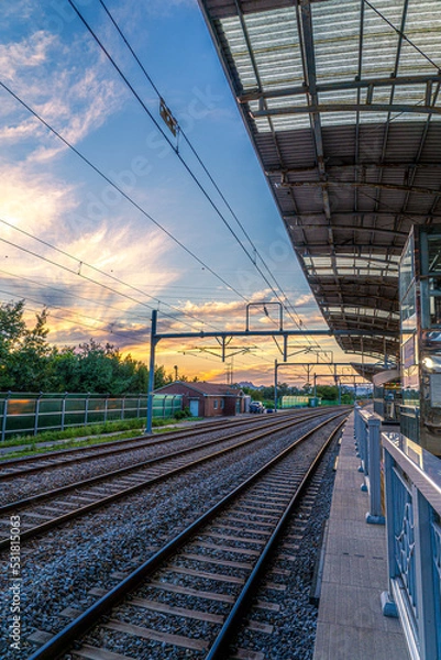 Obraz 지하철 철로