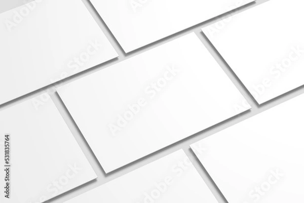 Obraz Blank 5 x 7 inch postcard mockup