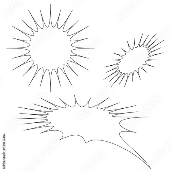 Obraz speech bubbles vector for comics