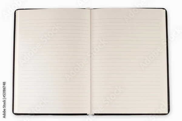 Fototapeta open blank page note book