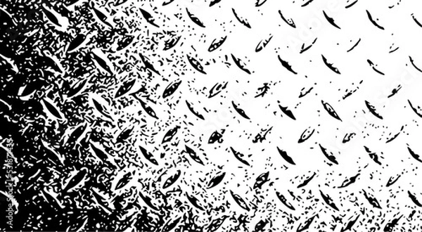 Obraz black and white texture, Black and white Diamond steel plate background / Diamond steel plate, steel texture old