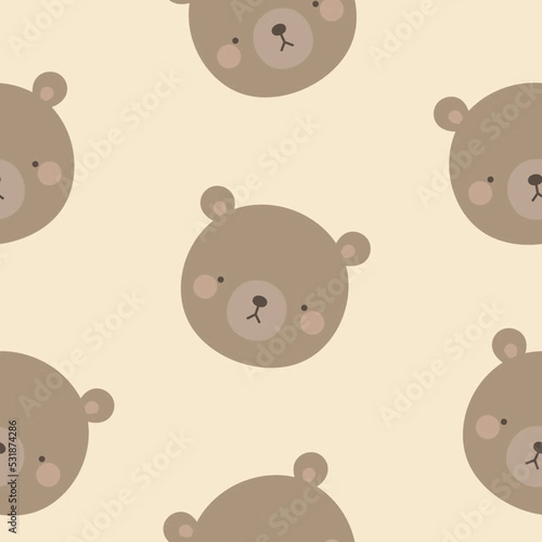 Obraz Seamless farm animals pattern