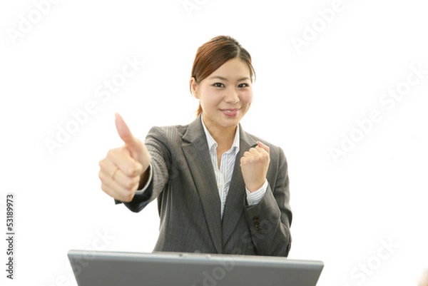 Fototapeta 笑顔のＯＬ