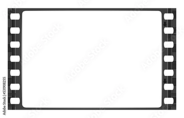 Obraz Widescreen film frame isolated on transparent background