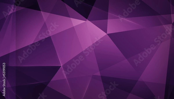 Obraz Abstract geometric triangle background. Pink Version.