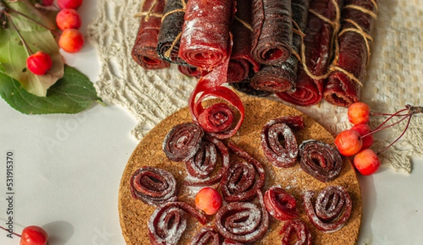 Obraz Пастила ручной работы  из ранеток декоративного сорта