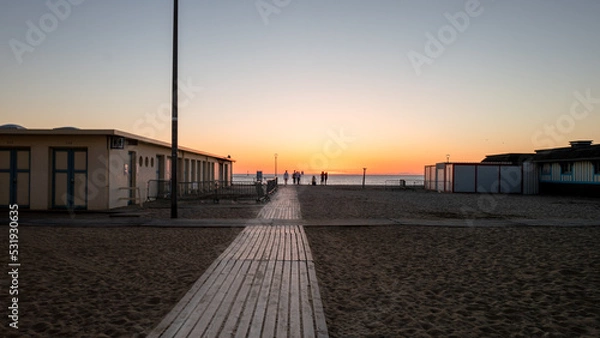 Obraz couché de soleil à Trouville