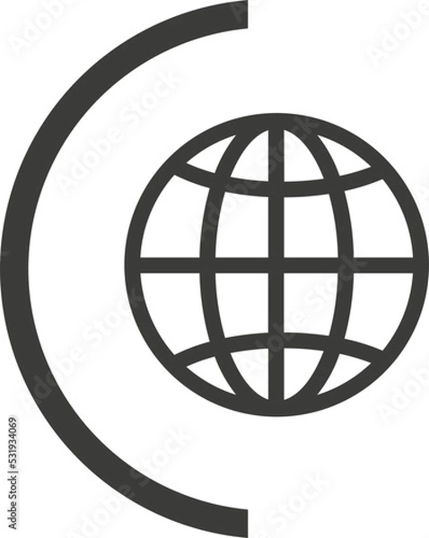 Obraz Globe ui icon 