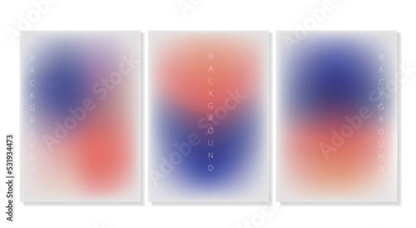 Fototapeta gradient background with orange and blue