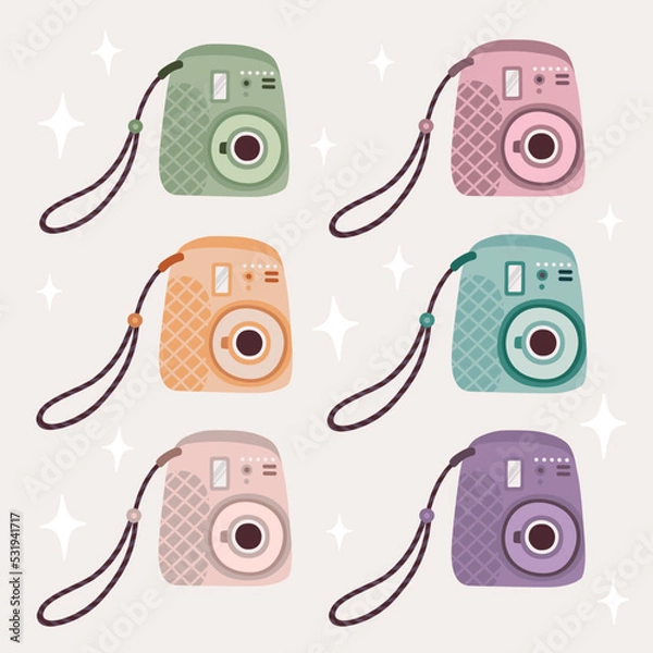Obraz Instant camera set