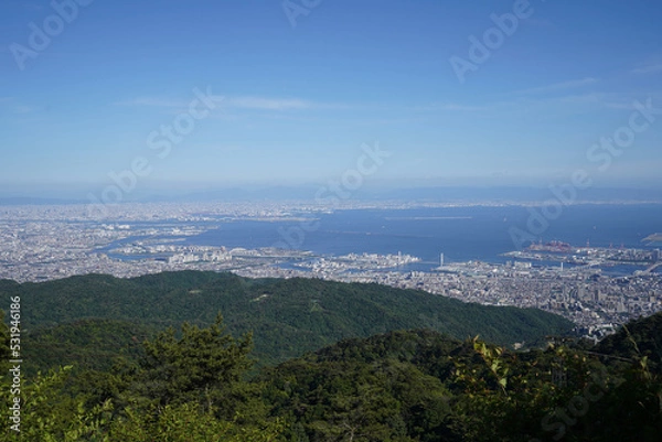 Obraz 六甲山から大阪平野遠望