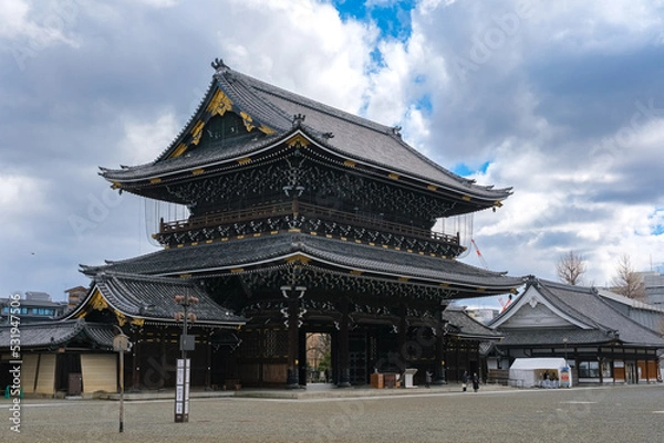 Fototapeta 京都市下京区 東本願寺 御影堂門