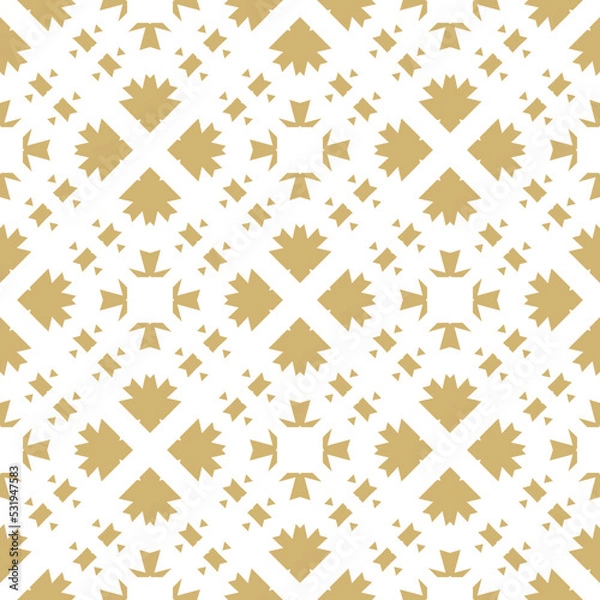 Fototapeta Geometric pattern. Seamless vector background. Ethnic graphic design.