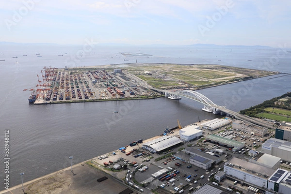 Obraz 夢舞大橋と夢洲