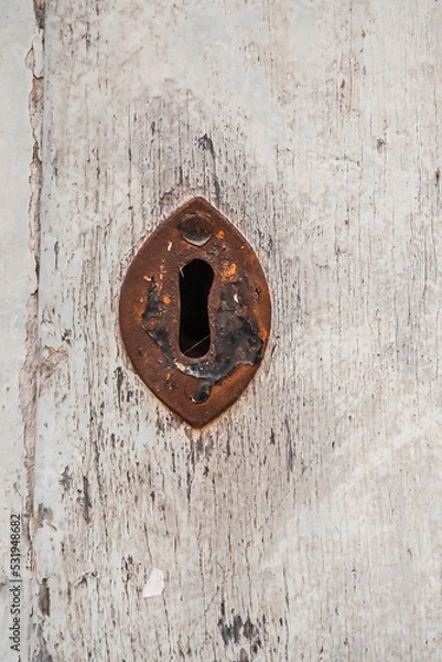 Obraz Antikes Schloss, Schlüsselloch