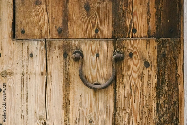 Obraz Alter rostiger Türgriff Mallorca, Spanien