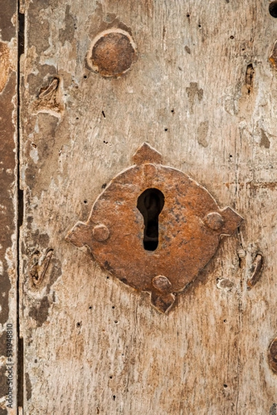 Obraz Antikes Schloss, Schlüsselloch