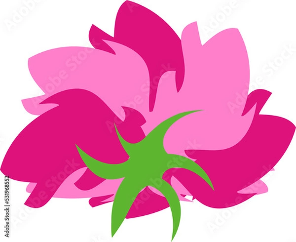 Obraz abstract pink flower