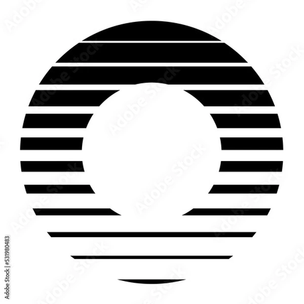 Fototapeta Abstract shape, Memphis geometric design element, modern shape PNG with transparent background.