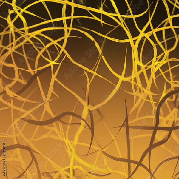 Obraz abstract organic lines flames fire burnt shapes branches rootswallapaper background texture design