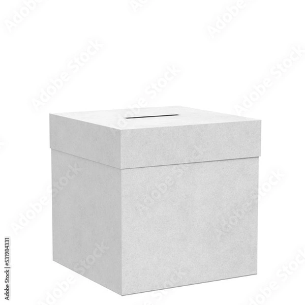 Fototapeta 3D rendering illustration of a ballot box